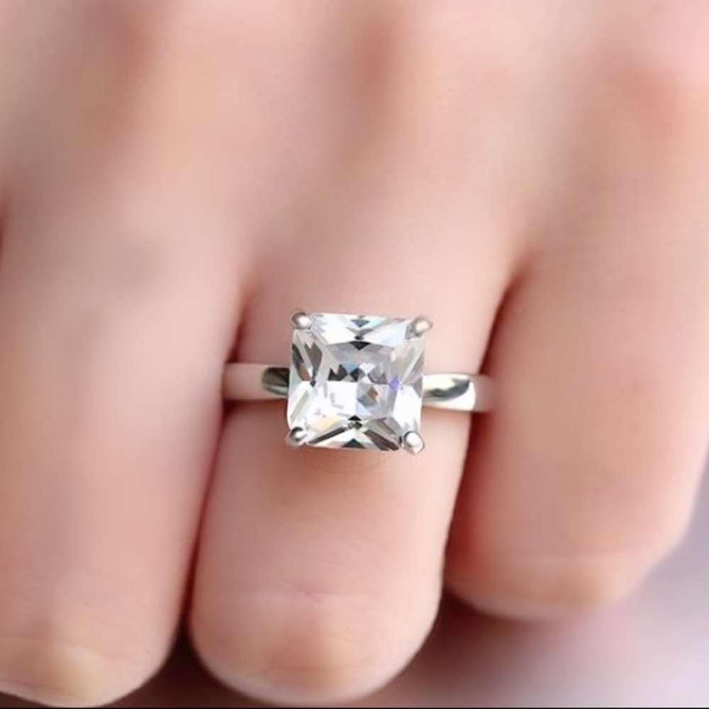 🔥💎New white sapphire sterling silver ring - Picture 1 of 4
